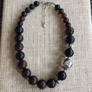 Silpada Agate and Sterling necklace